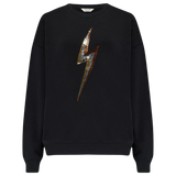 SUGARHILL Sylvie Black Sequin Lightning Sweater