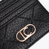 Tarjetero LOLA CASADEMUNT Monograma Rombos Negro