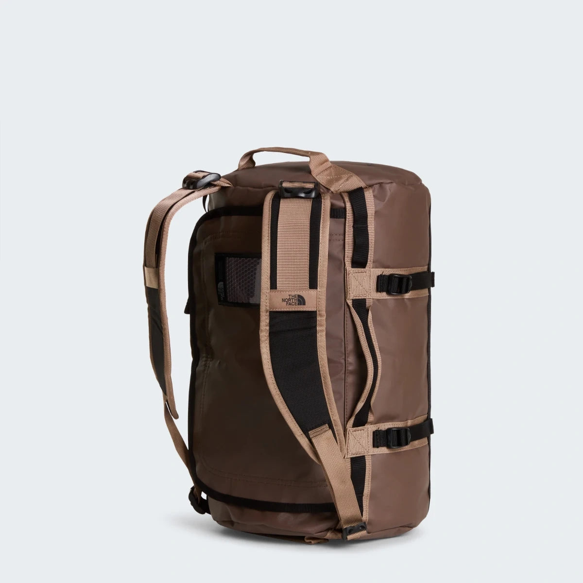Bolsa The North Face Base Camp Duffel XS Smokey Brown — espalda y tirantes de mochila