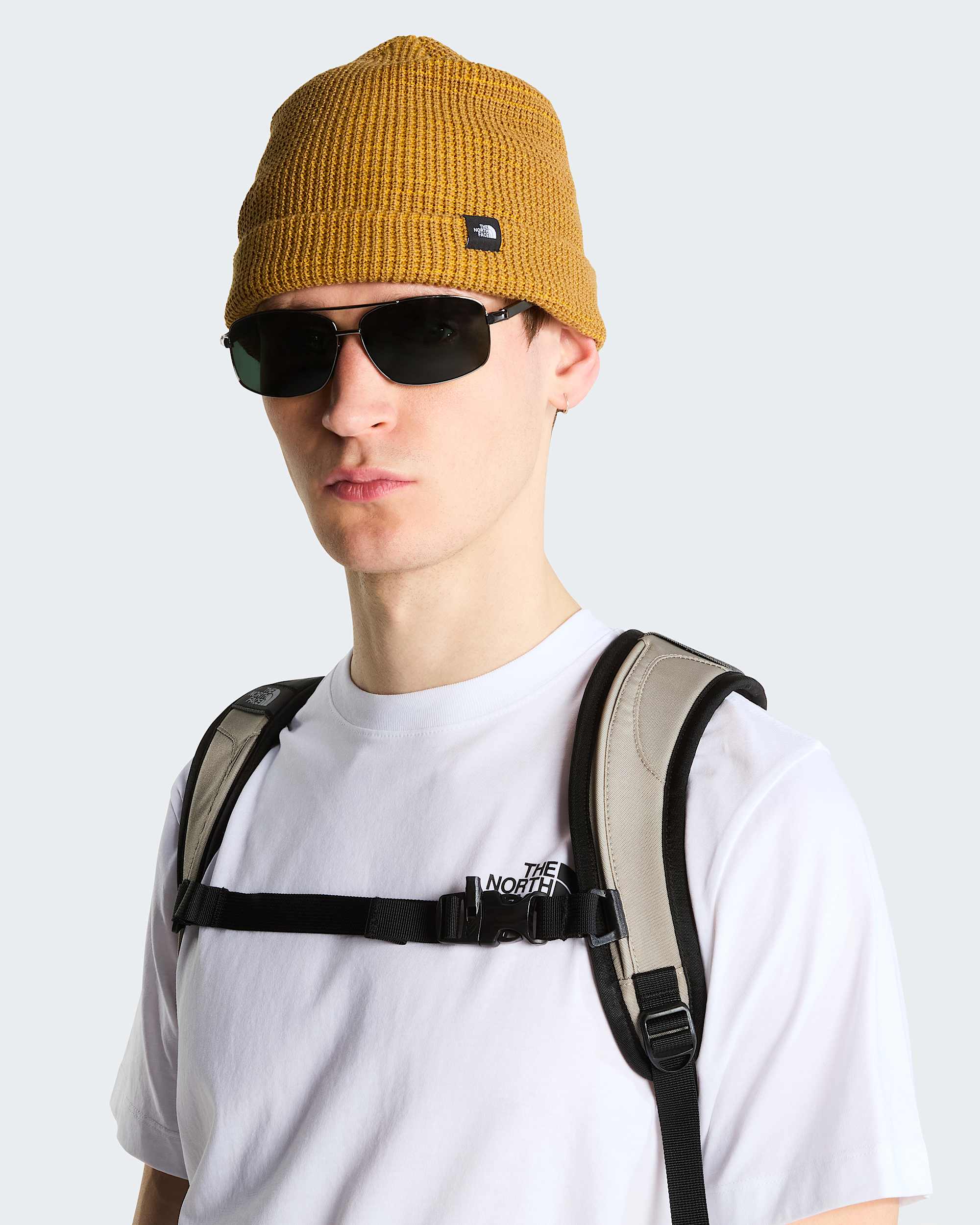 THE NORTH FACE Fisherman Beanie Citrine Yellow vista 2