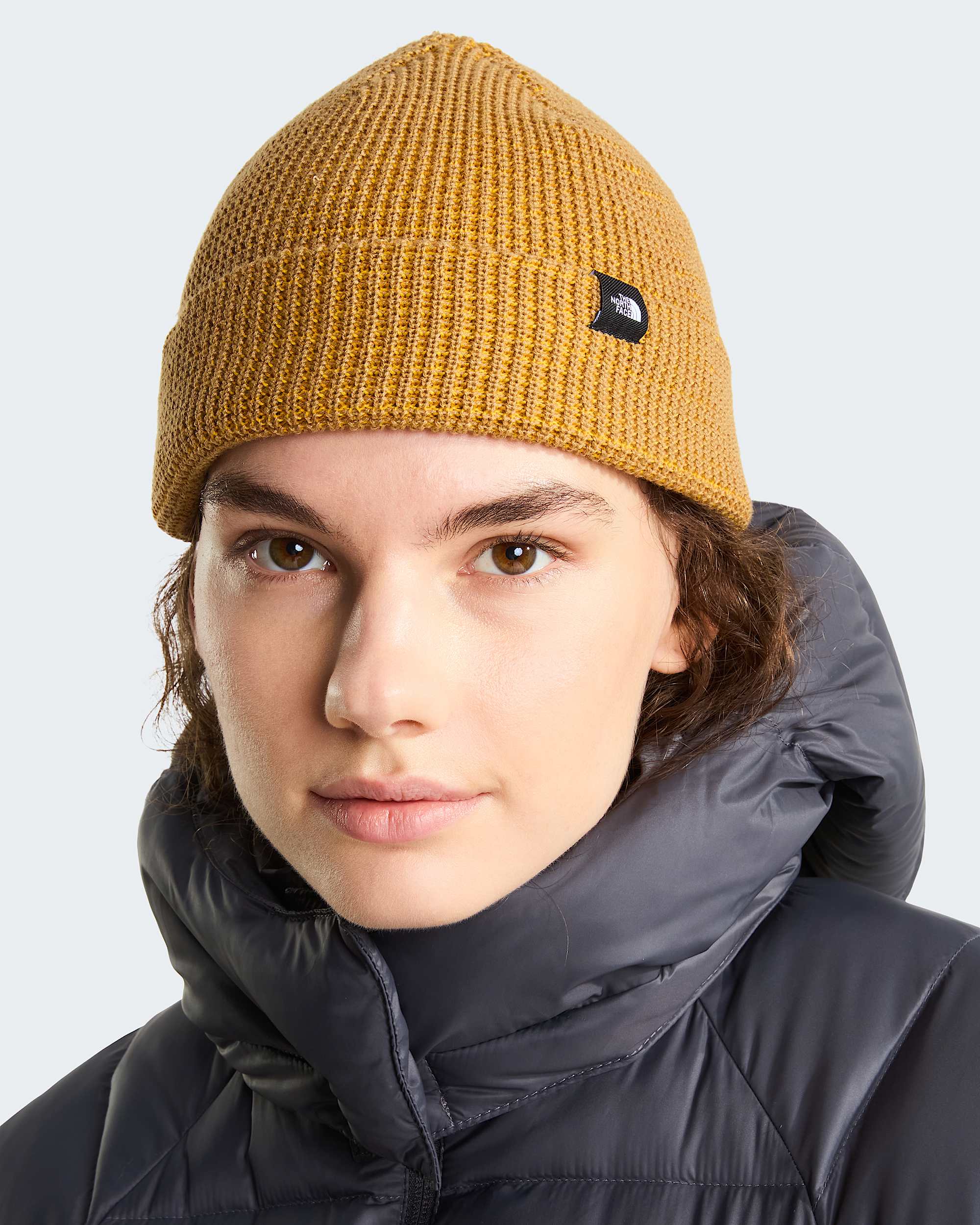 THE NORTH FACE Fisherman Beanie Citrine Yellow detalle