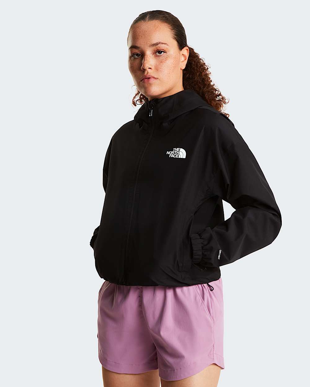 THE NORTH FACE Chaqueta corta Quest DryVent mujer TNF Black, vista frontal
