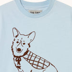 The Tiny Big Sister camiseta Dog azul Pretty Blue, detalle de producto