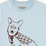 The Tiny Big Sister camiseta Dog azul Pretty Blue, detalle de producto