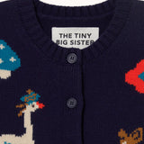 The Tiny Big Sister chaleco Fall azul marino, detalle de producto