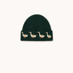 The Tiny Big Sister gorro Geese Beanie azul tinta, vista posterior