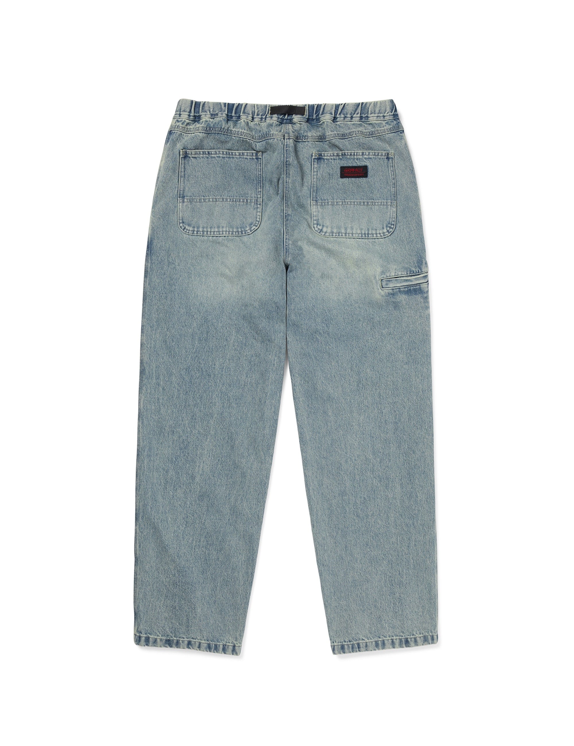 Pantalón vaquero THISISNEVERTHAT x GRAMICCI Gear Denim Pant Washed Blue, vista posterior