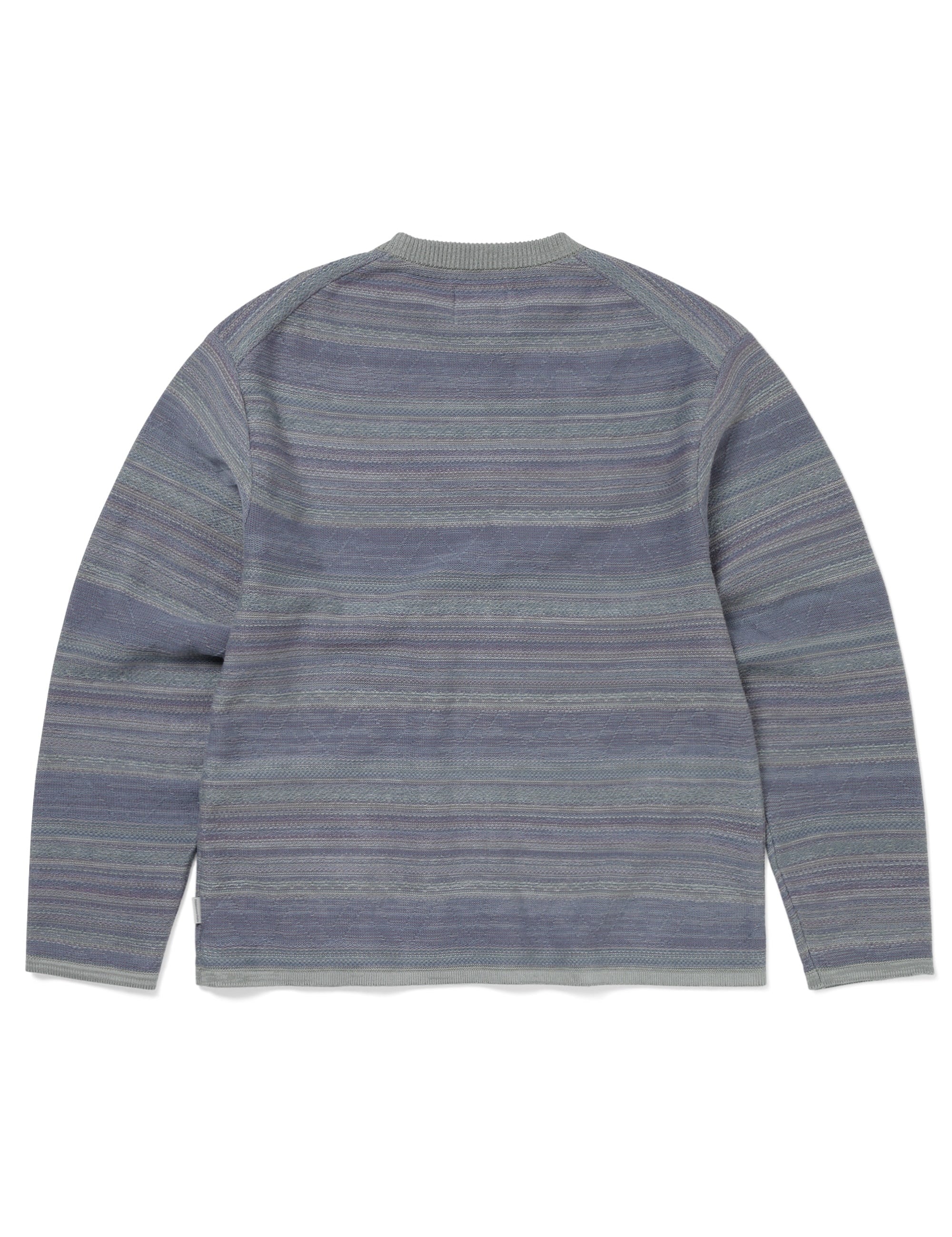 Jersey THISISNEVERTHAT x GRAMICCI Pattern Knit Crew Sage, vista posterior