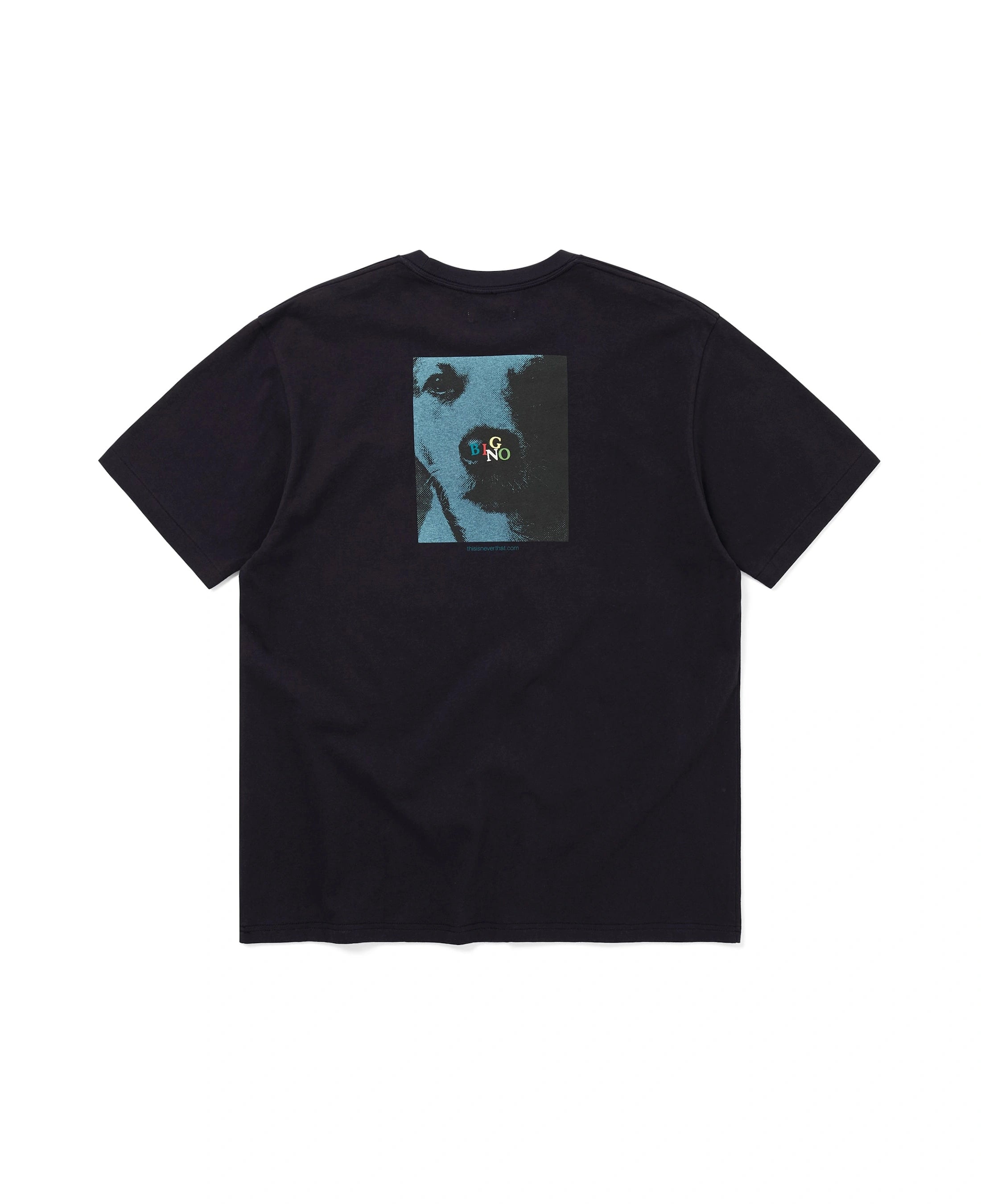 Camiseta THISISNEVERTHAT Bingo Doggy Tee Damaged Black — vista trasera