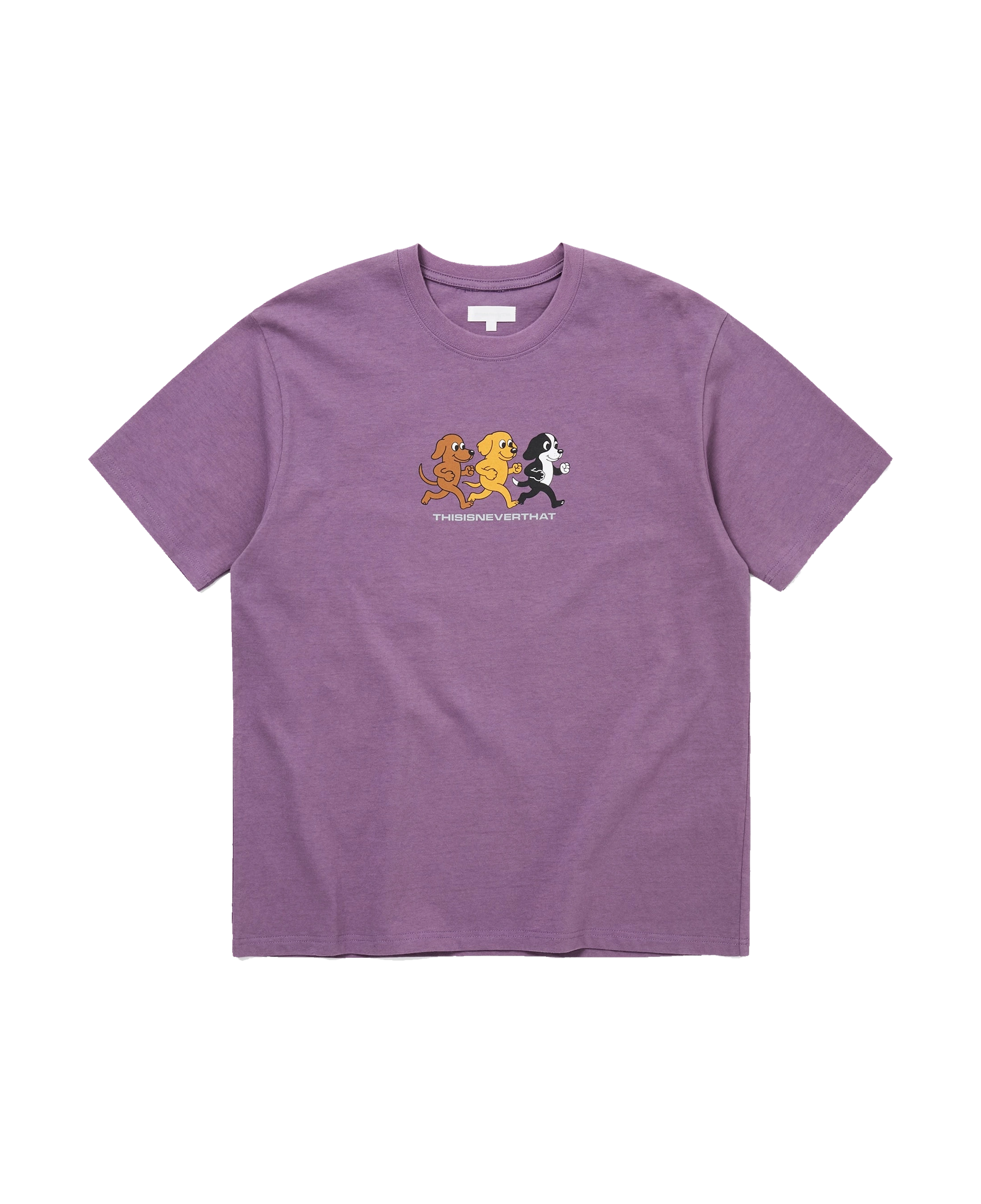 Camiseta THISISNEVERTHAT Dogs Tee Dark Ruby — vista frontal