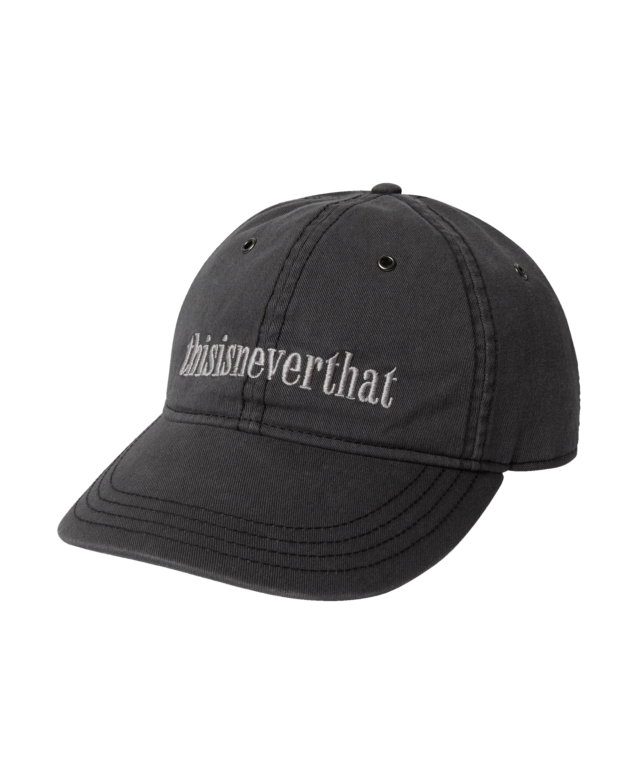Gorra THISISNEVERTHAT Onyx Logo Cap Charcoal — vista frontal