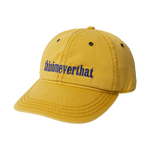Gorra THISISNEVERTHAT Onyx Logo Cap Yellow — vista frontal