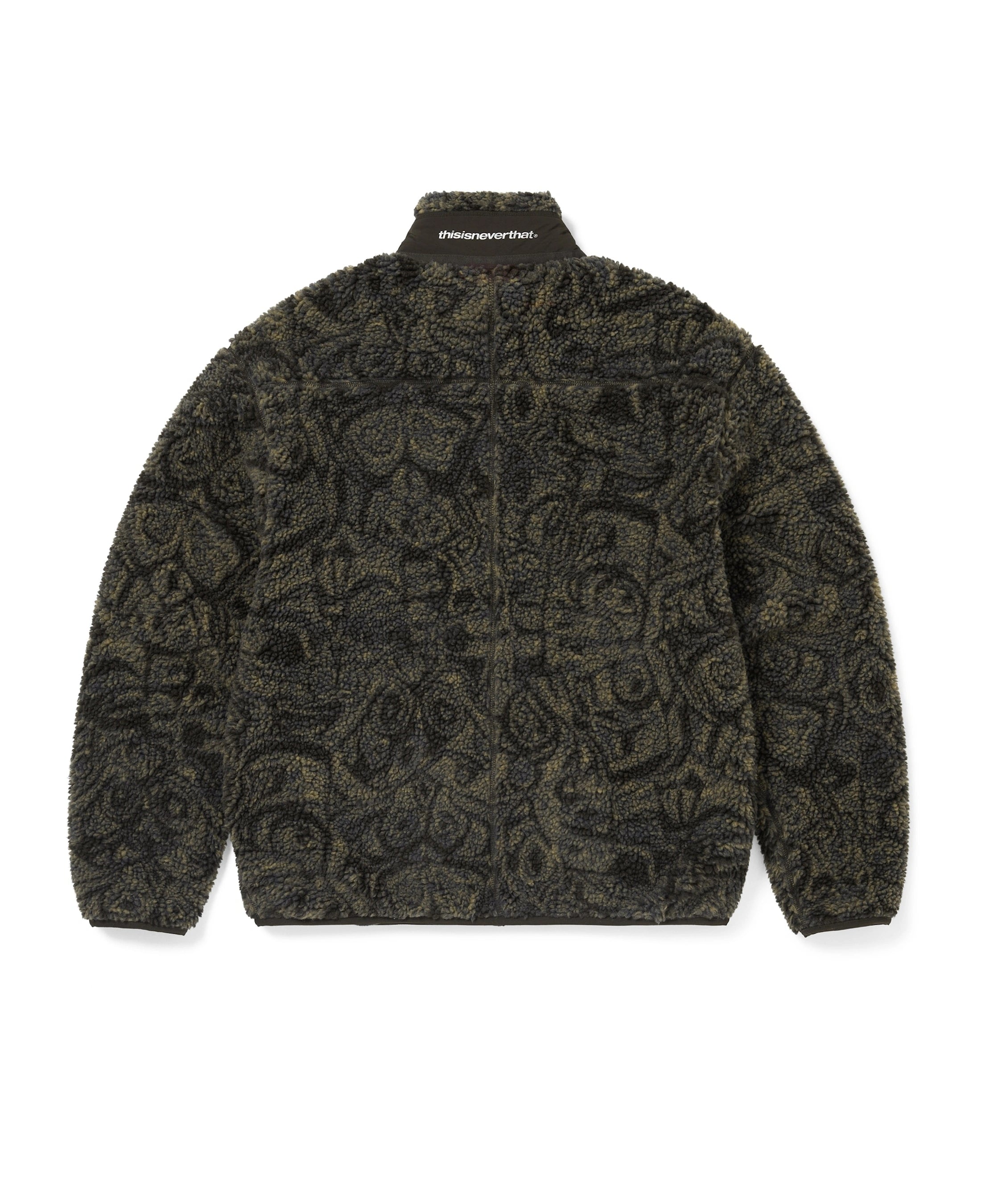 Chaqueta THISISNEVERTHAT SP Sherpa Fleece Jacket Brown — vista trasera