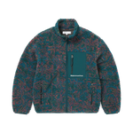 Chaqueta THISISNEVERTHAT SP Sherpa Fleece Jacket Green — vista frontal