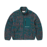 Chaqueta THISISNEVERTHAT SP Sherpa Fleece Jacket Green — vista frontal