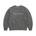 Sudadera THISISNEVERTHAT T-Logo Crewneck Charcoal — vista frontal