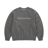 Sudadera THISISNEVERTHAT T-Logo Crewneck Charcoal — vista frontal