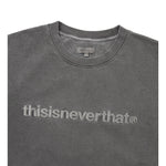 Sudadera THISISNEVERTHAT T-Logo Crewneck Charcoal — detalle