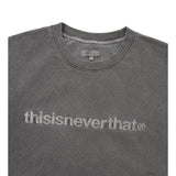 Sudadera THISISNEVERTHAT T-Logo Crewneck Charcoal — detalle
