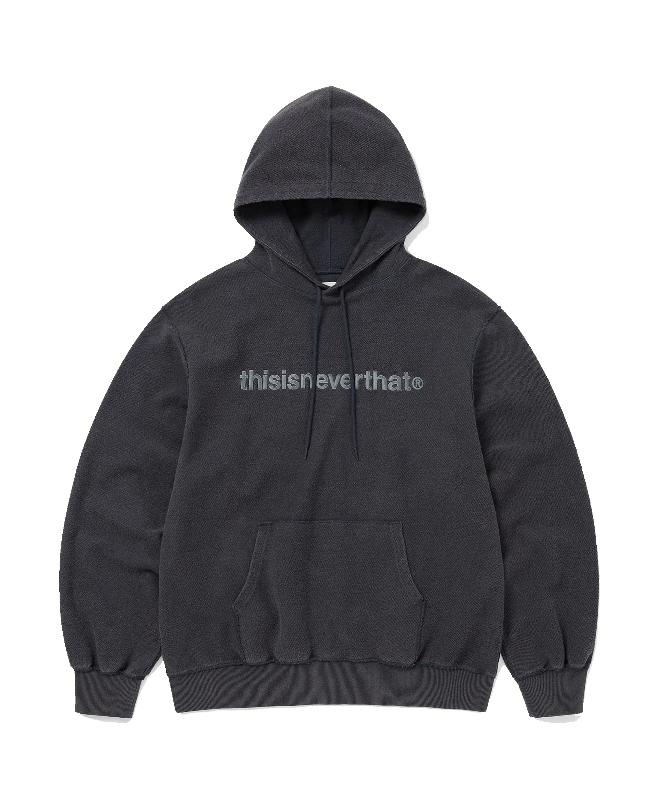 Sudadera con capucha THISISNEVERTHAT T-Logo Hoodie Faded Navy — vista frontal