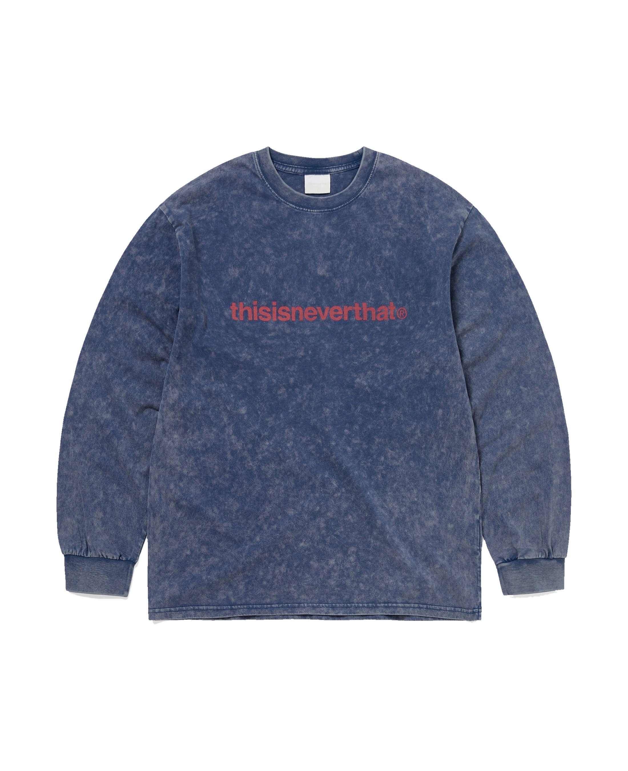 Camiseta de manga larga THISISNEVERTHAT T-Logo L/S Tee Royal Blue — vista frontal