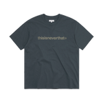 Camiseta THISISNEVERTHAT T-Logo Tee Blue Grey — vista frontal