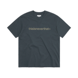 Camiseta THISISNEVERTHAT T-Logo Tee Blue Grey — vista frontal
