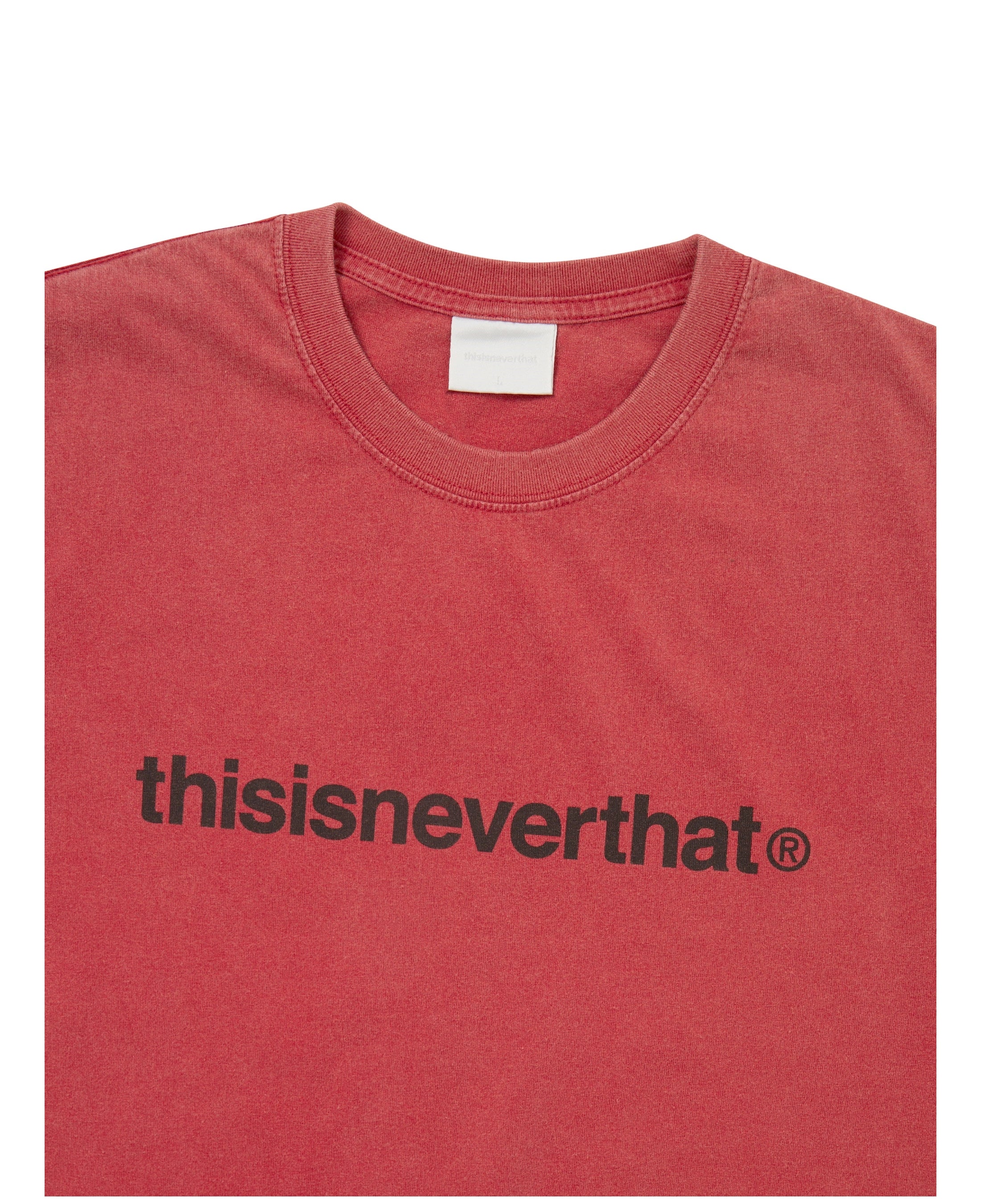 Camiseta THISISNEVERTHAT T-Logo Tee Red — detalle