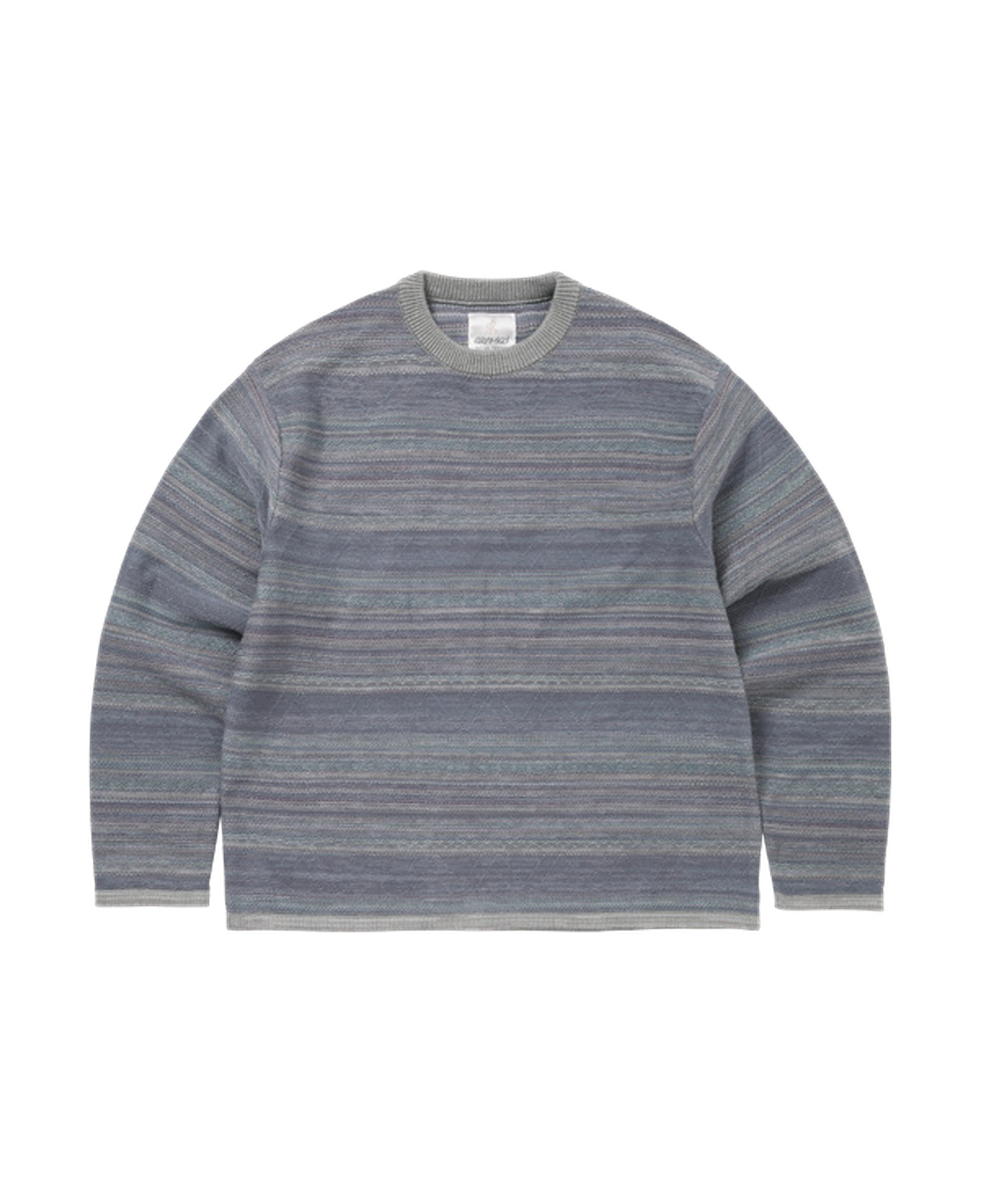 Jersey THISISNEVERTHAT x GRAMICCI Pattern Knit Crew Sage — vista frontal