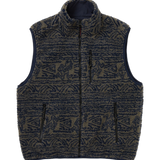 Chaleco reversible THISISNEVERTHAT x GRAMICCI Reversible Fleece Vest Dark Navy — vista frontal