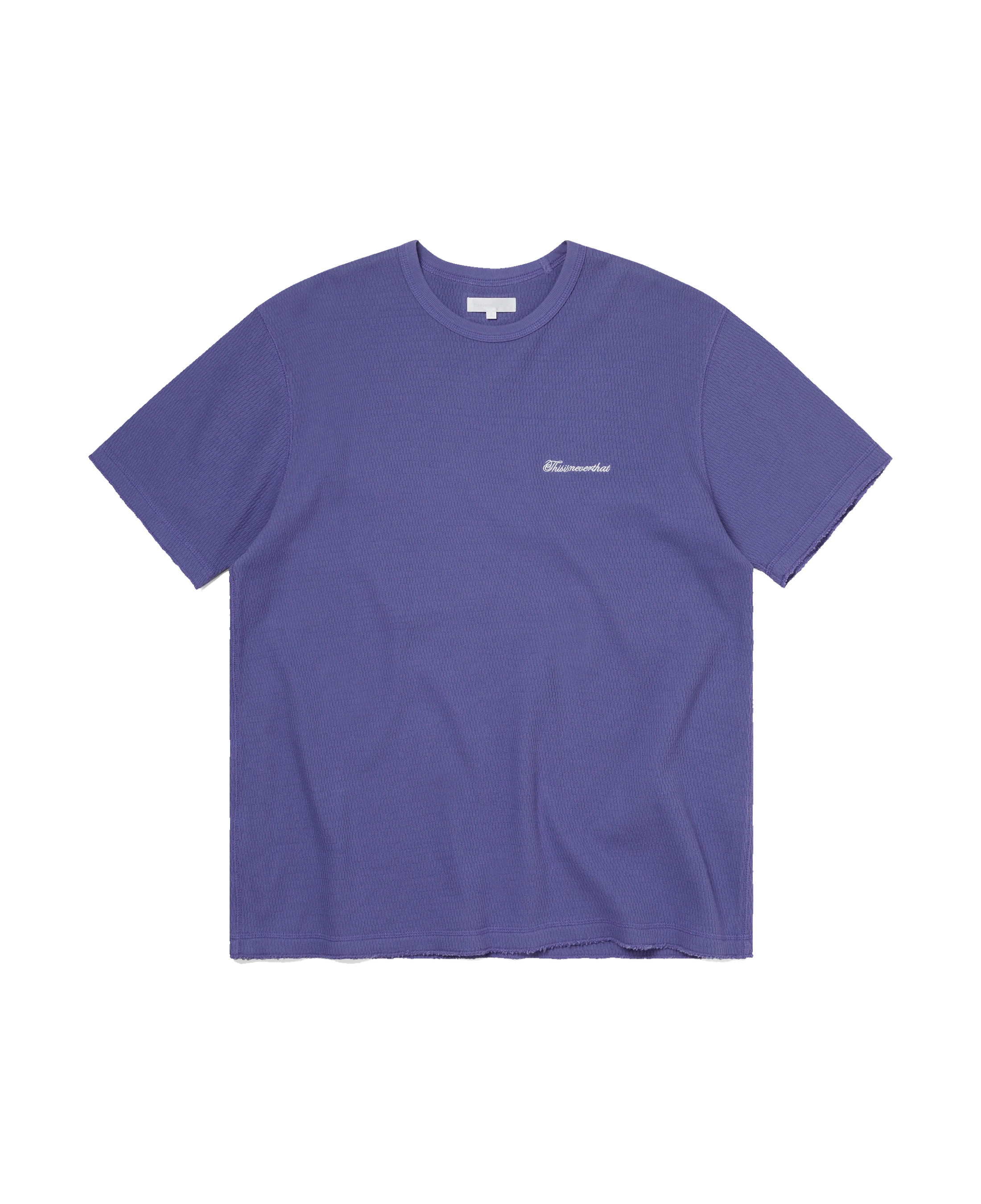 Camiseta THISISNEVERTHAT Waffle Tee Purple — vista frontal