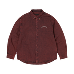 Camisa THISISNEVERTHAT Washed Denim Shirt Red — vista frontal