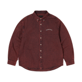 Camisa THISISNEVERTHAT Washed Denim Shirt Red — vista frontal