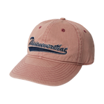 Gorra THISISNEVERTHAT Washed Script Logo Cap Dusty Pink — vista frontal