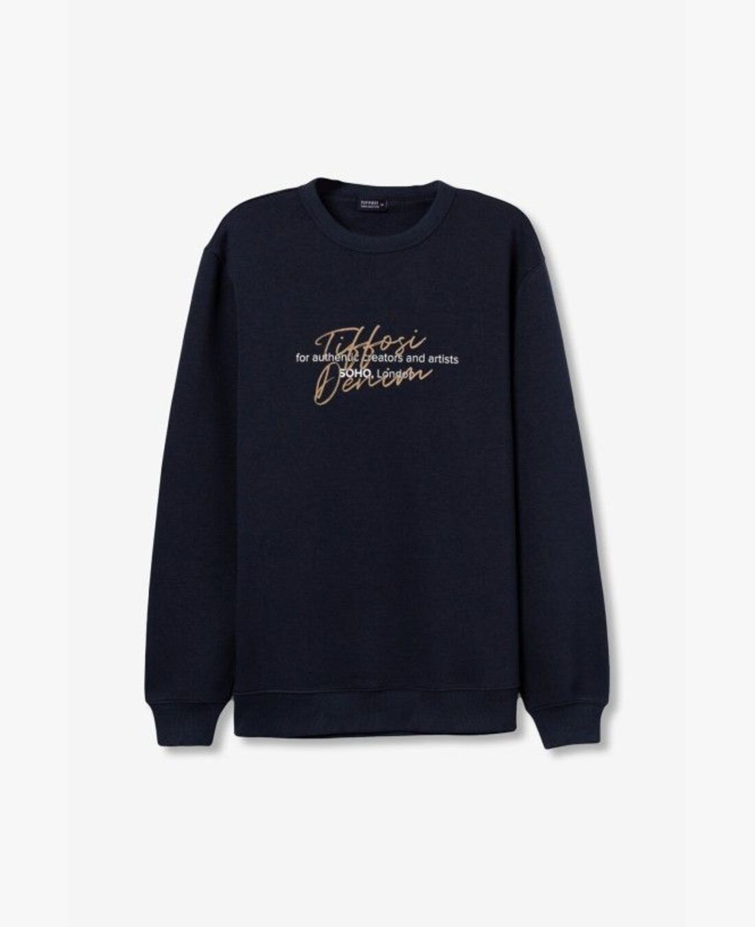 Sudadera TIFFOSI Foster Twilight Blue - flat frontal