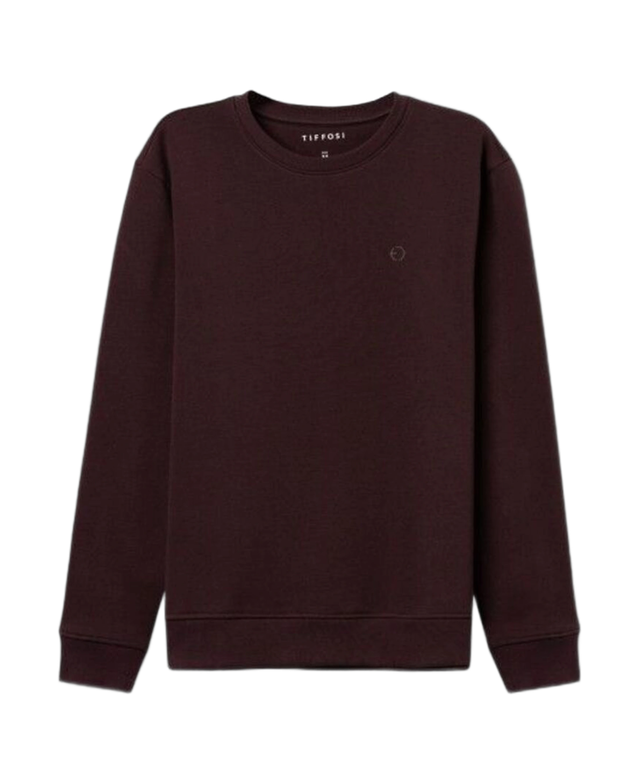 Sudadera Tiffosi Jamie Marrón - flat frontal