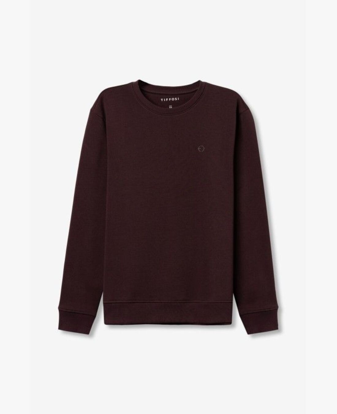 Sudadera TIFFOSI Jamie Marrón - flat frontal