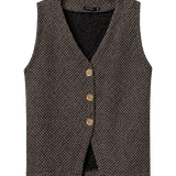 Chaleco de punto Tiffosi Kendal 1C Black frontal