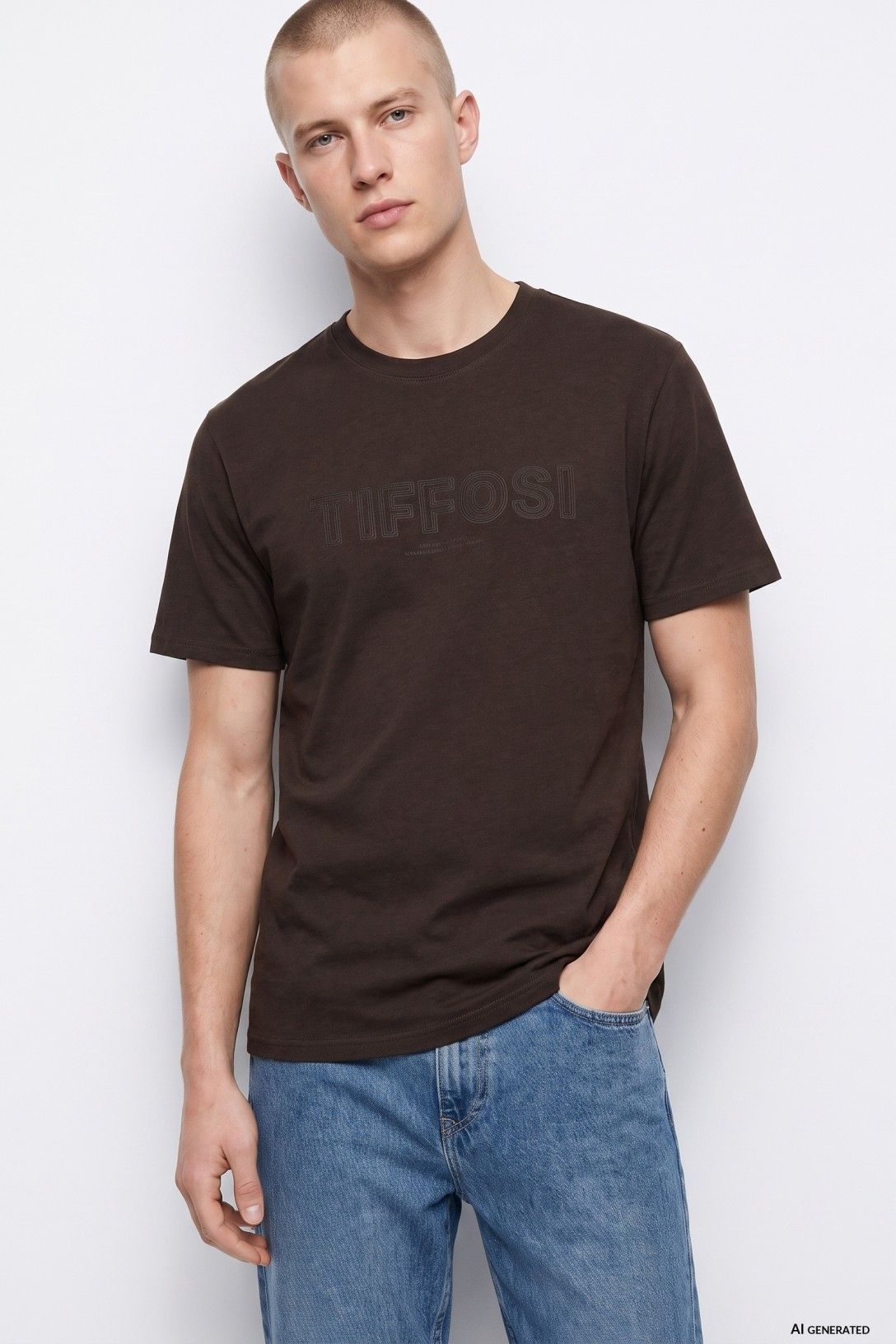 Camiseta TIFFOSI Lane Chocolate - vista 2