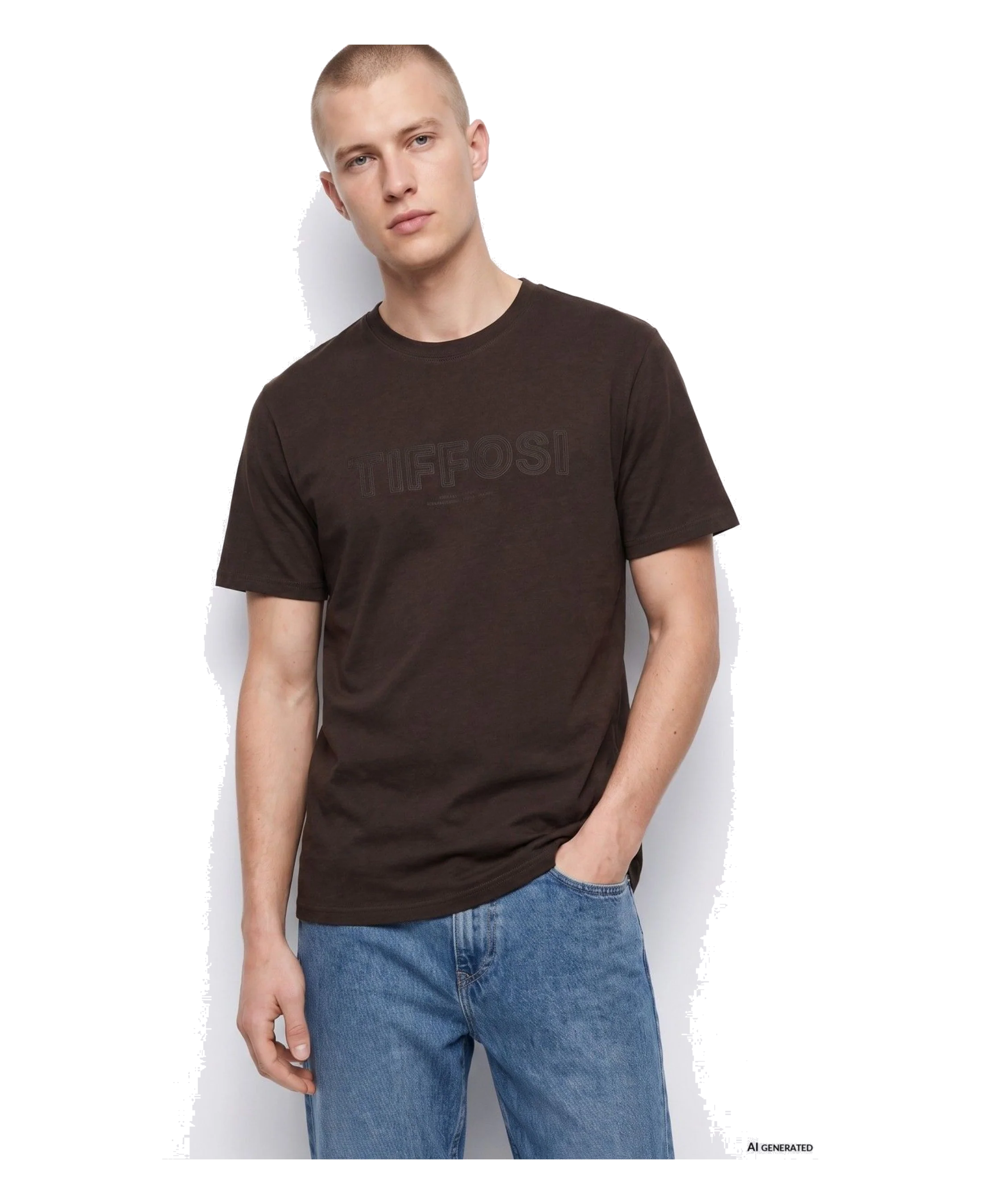 Camiseta TIFFOSI Lane Chocolate - vista 2