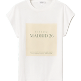 Camiseta Tiffosi Madrid 26 blanca frontal