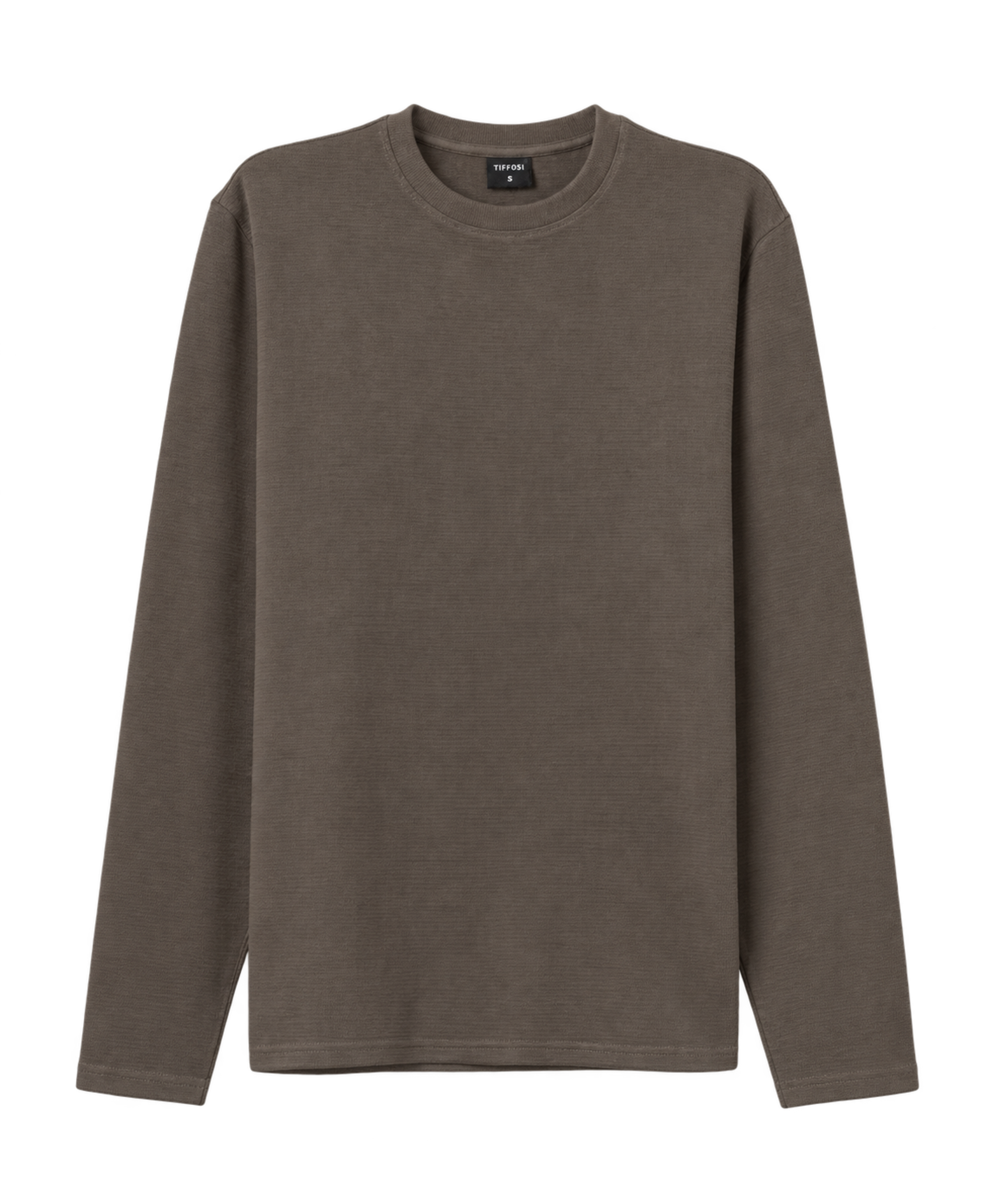 Camiseta Tiffosi Monfort Khaki Brown color 290 - flat frontal