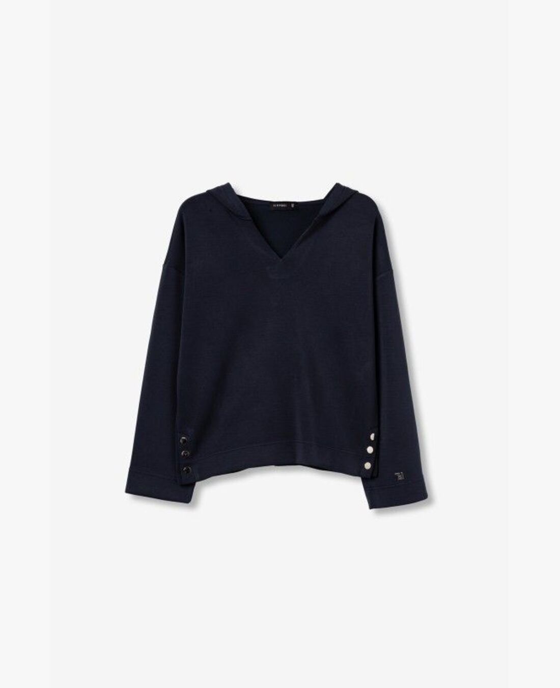 Sudadera TIFFOSI Olivia C Azul - flat frontal