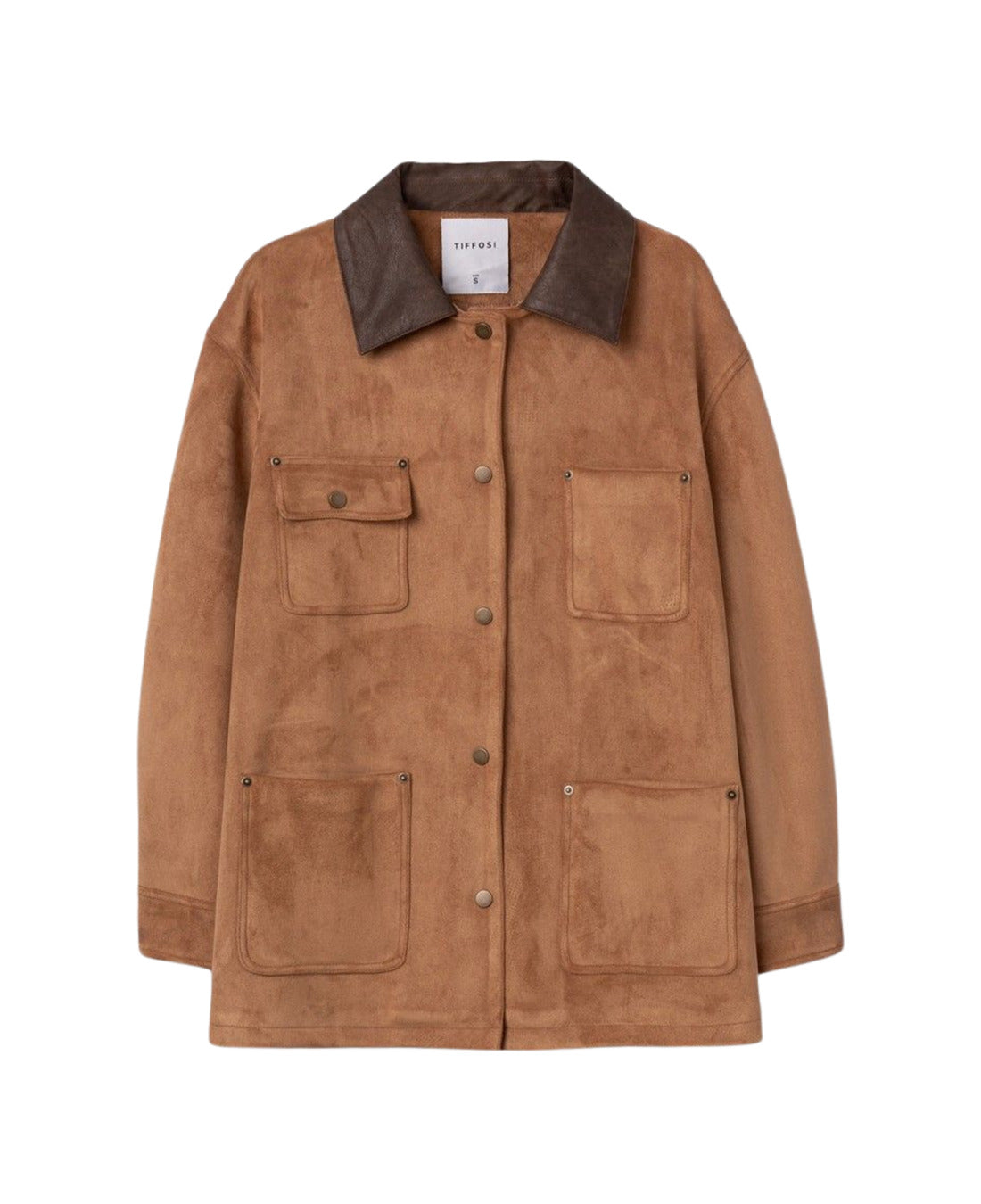 Chaqueta TIFFOSI Saori Beige - flat frontal