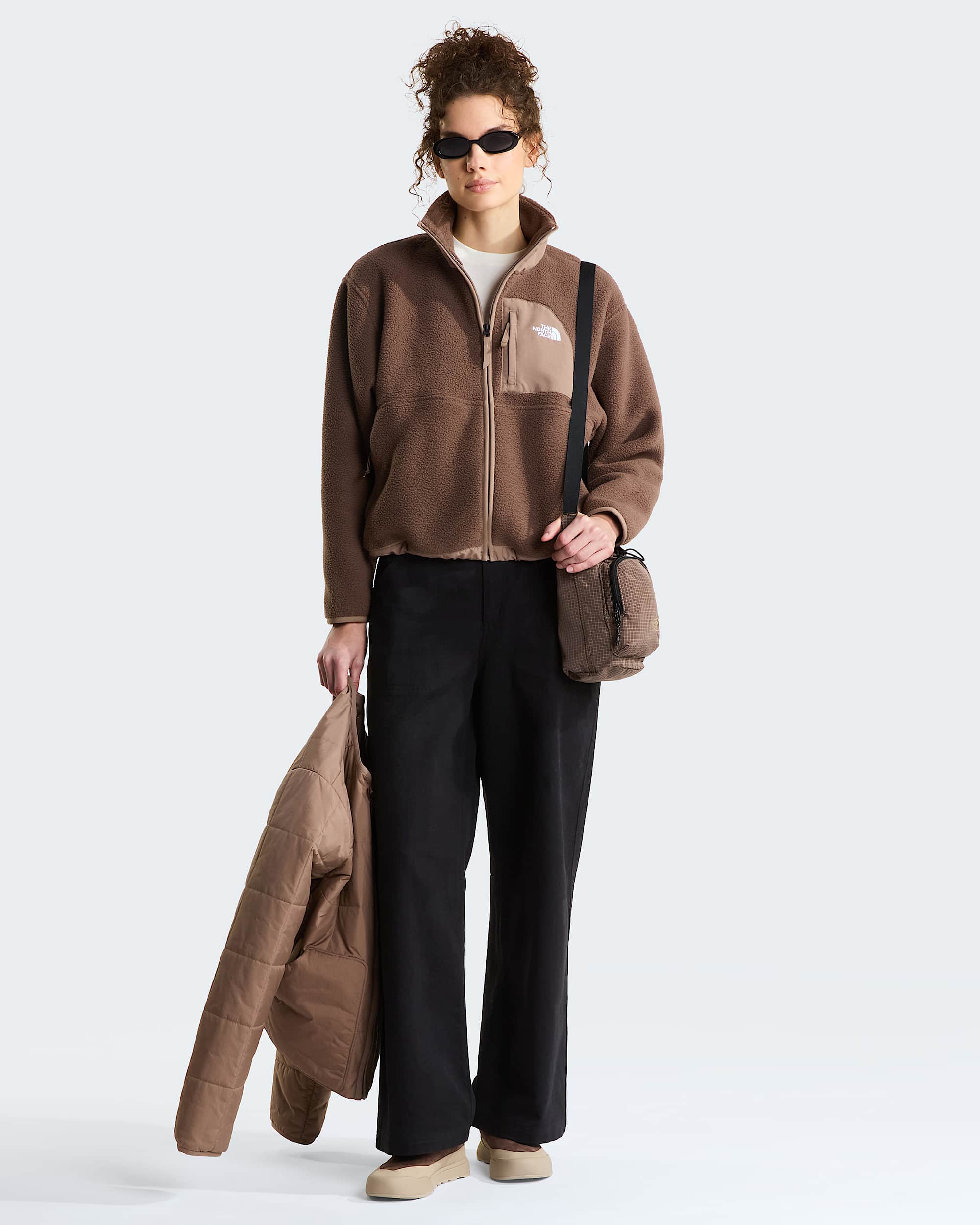 Chaqueta polar THE NORTH FACE Yumiori Off-Peak Smokey Brown-Garnet - vista 1