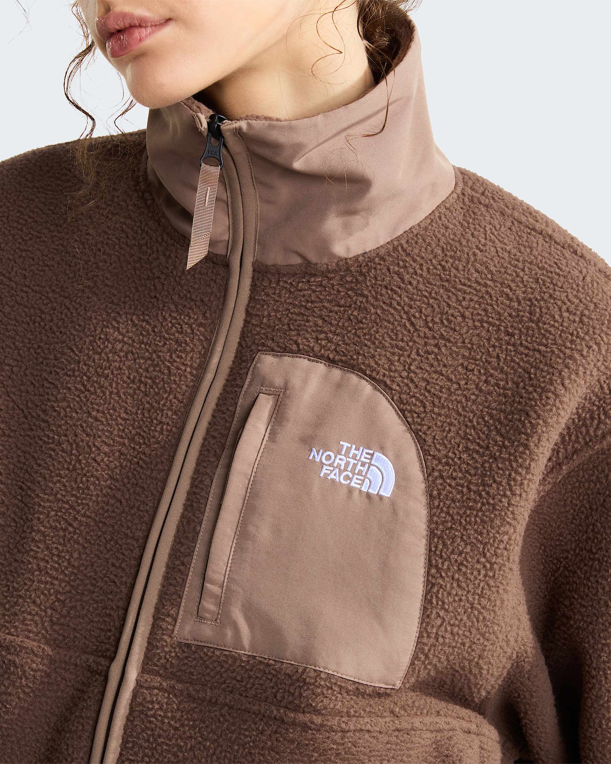 Chaqueta polar THE NORTH FACE Yumiori Off-Peak Smokey Brown-Garnet - detalle 1