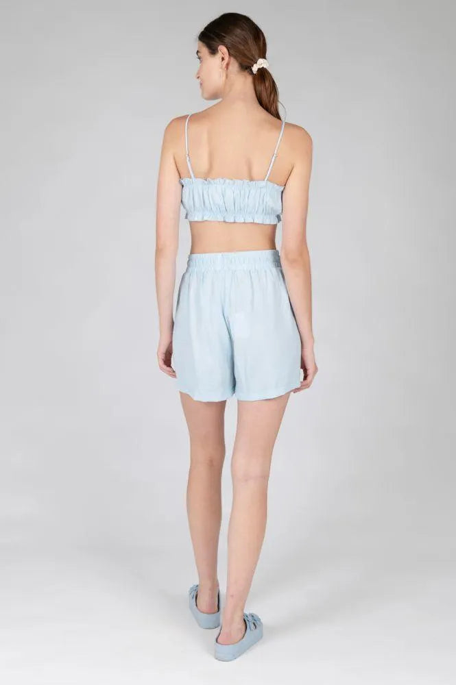 Top 24colours Cropped Blue - ECRU