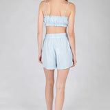 Top 24colours Cropped Blue - ECRU