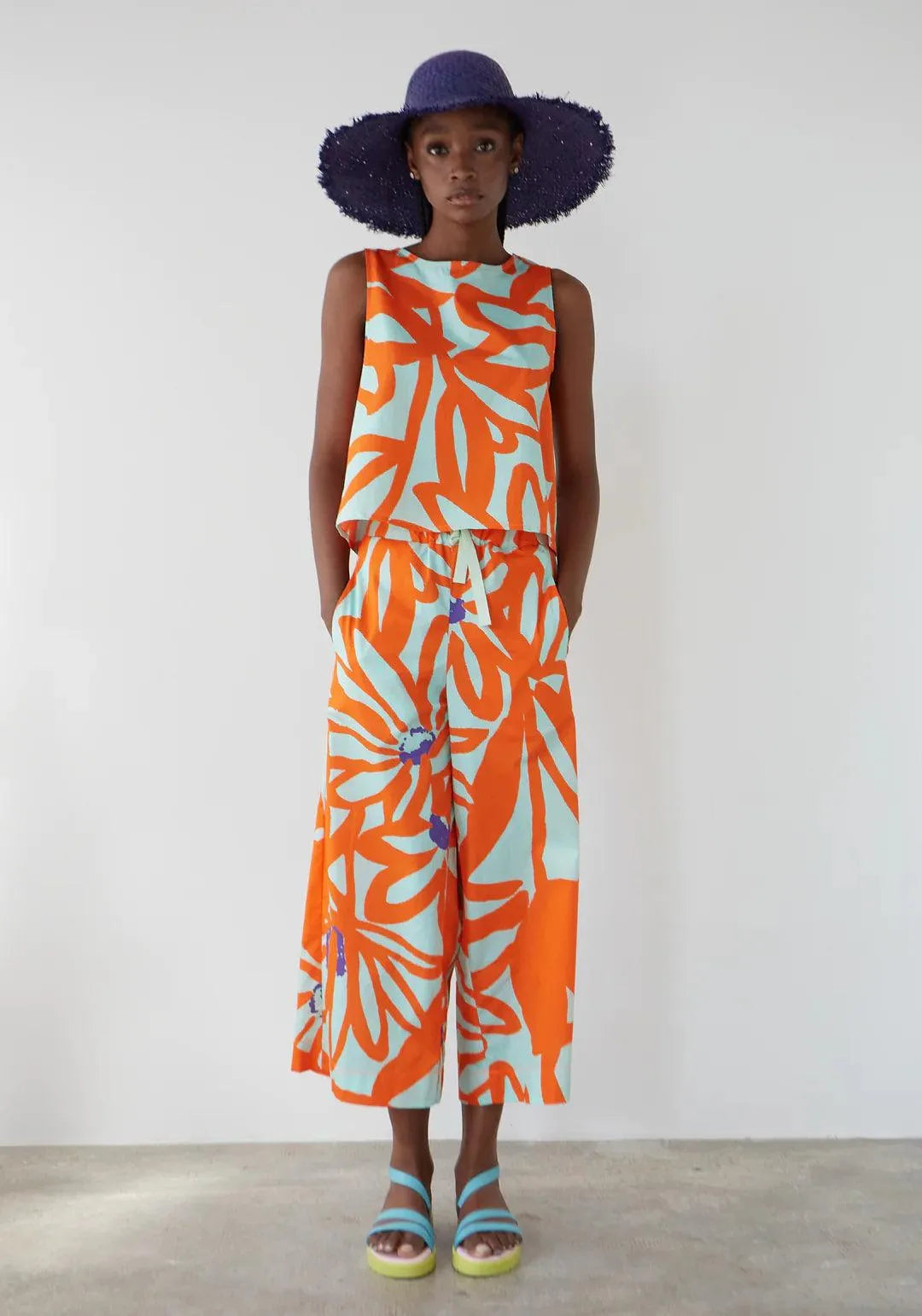 Top Dr Bloom Ana Flores Agua - ECRU