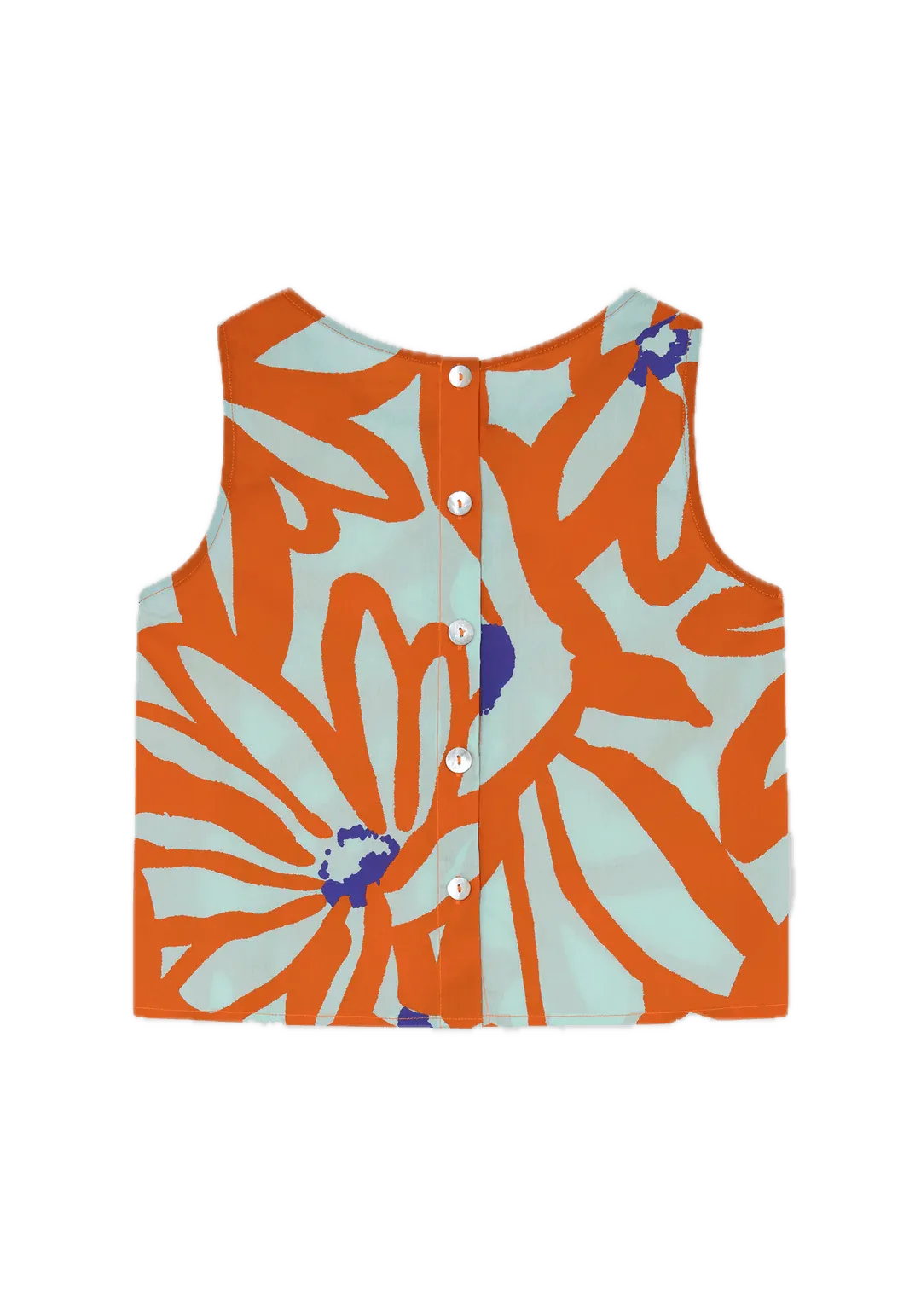 Top Dr Bloom Ana Flores Agua - ECRU